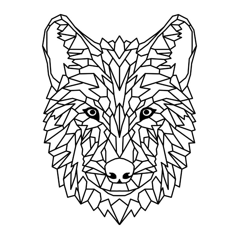Wolf geometrisch