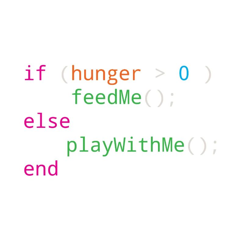 Programmierer Quellcode Hunger oder Spielen