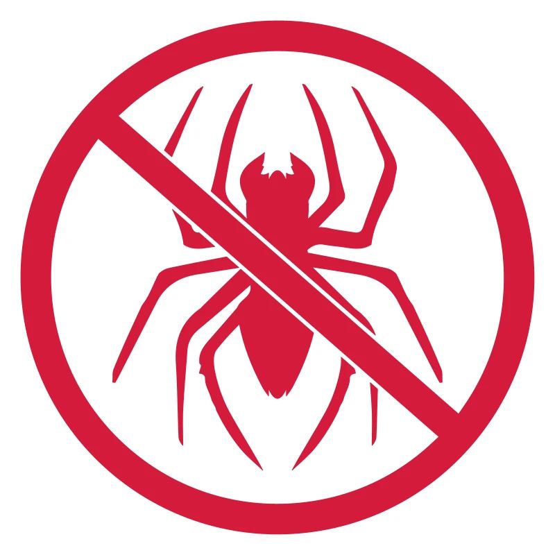 bouclier zone interdite pas de logo spider design dégoût