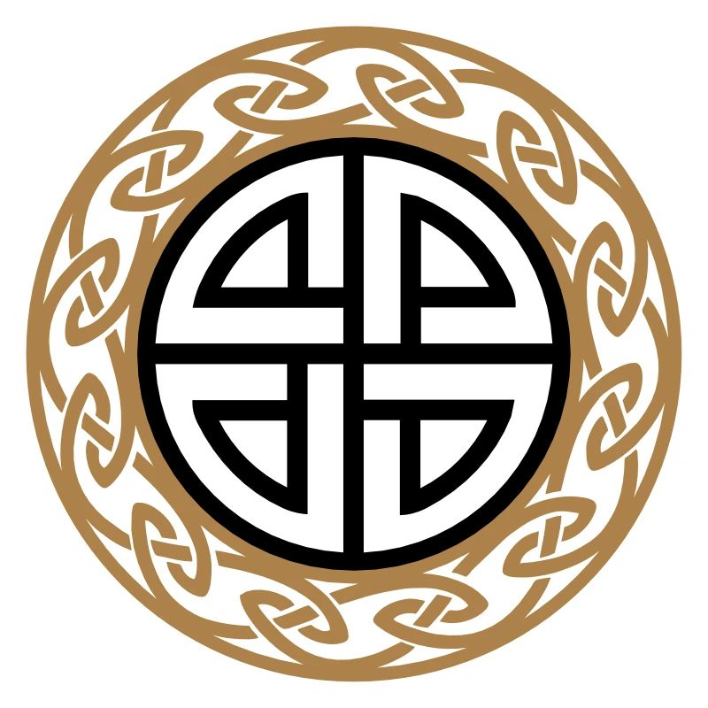 Celtic Shield Knot, Protection, Four Corner, Norse