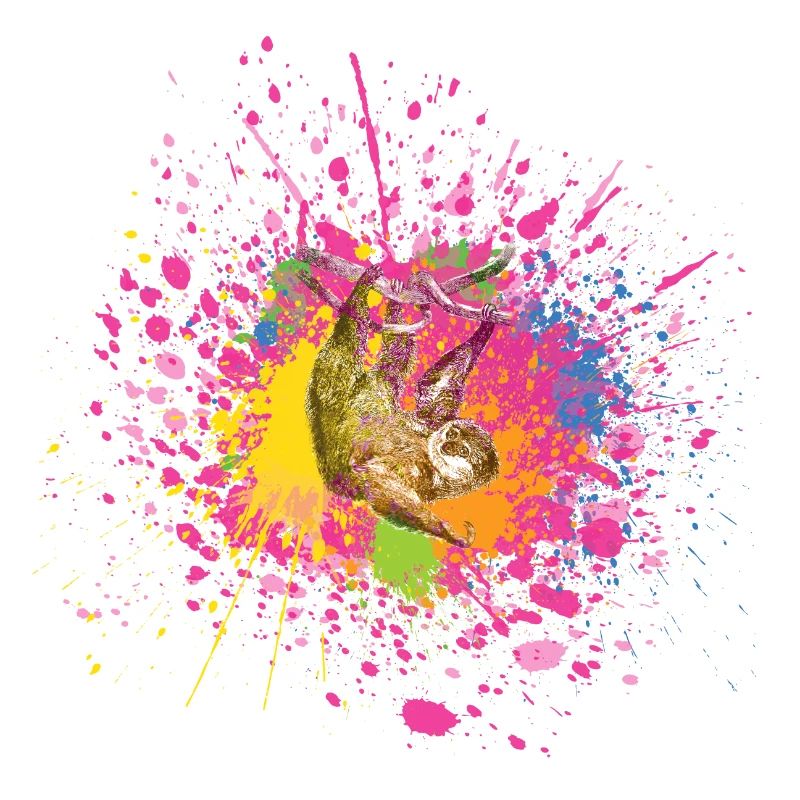 Faultier / Sloth Splatter Tier