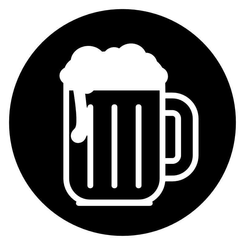beer glass circle / Bierglas im Kreis (1c)