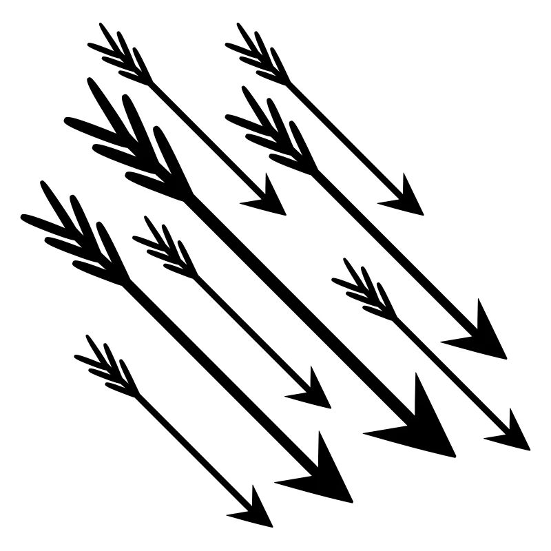 rain dart rain pattern arrow bow shoot tref