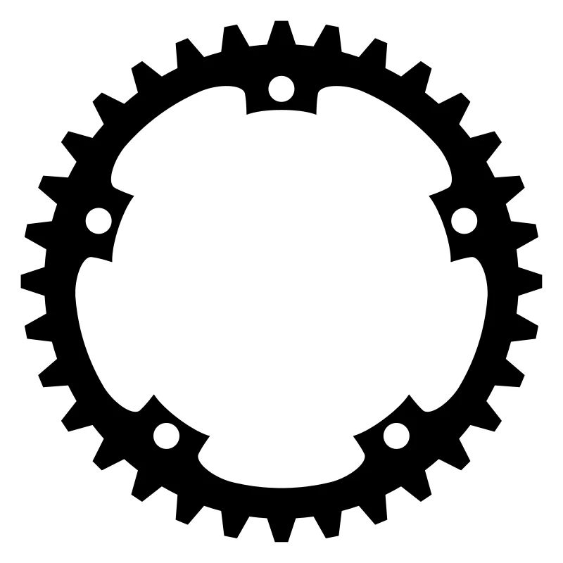 bicycle mechanical gear mechanical round serrated
