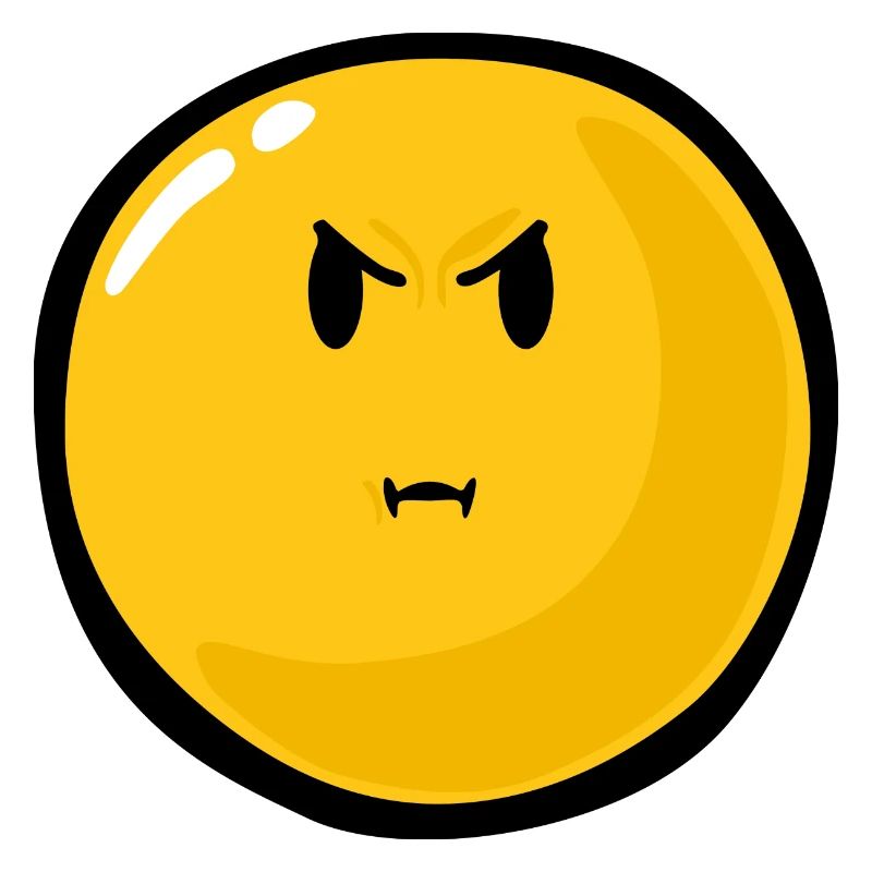 Smiley Anger Bitter