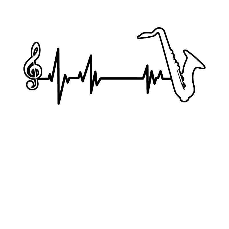 Saxophon EKG Saxofon Herzfrequenz Musik