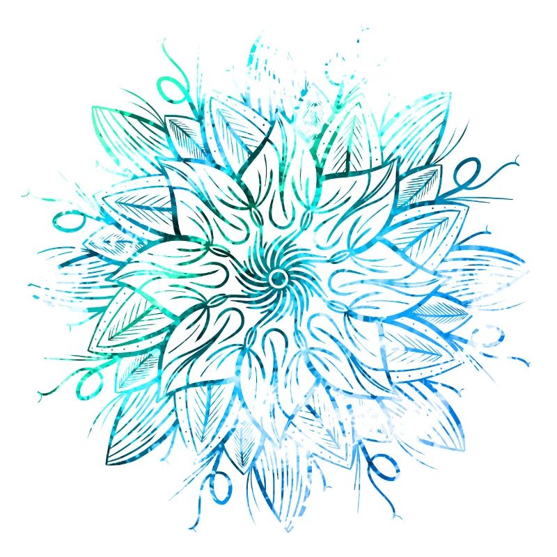 Mandala - Blau