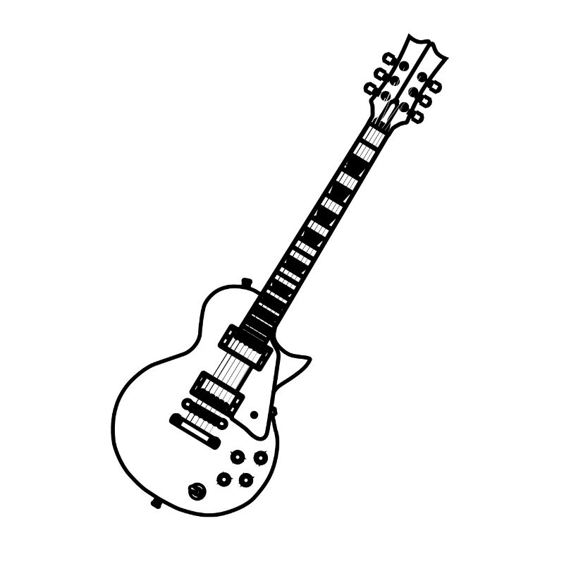 Guitar Line Drawing