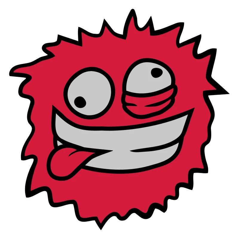 Hairy monster face