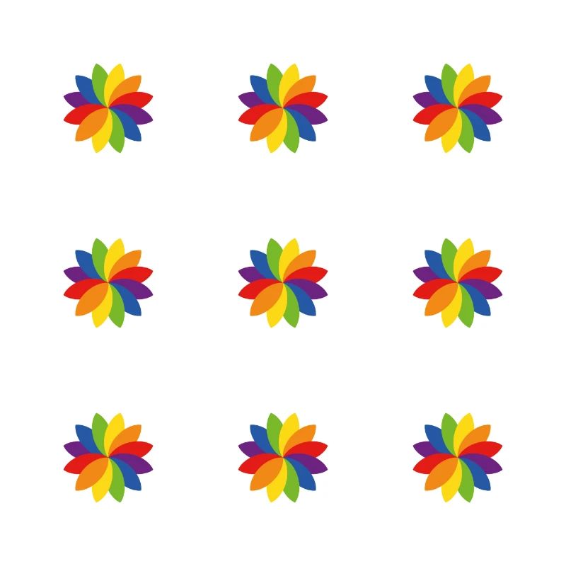 Helles Regenbogenblumenmuster