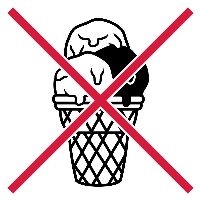 Bouclier pas de boules de glace gaufre