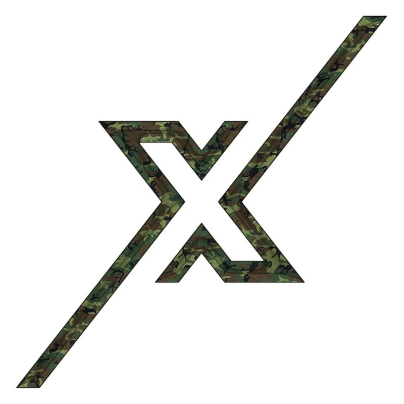 Forme de symbole typographie lettre Alphabet X