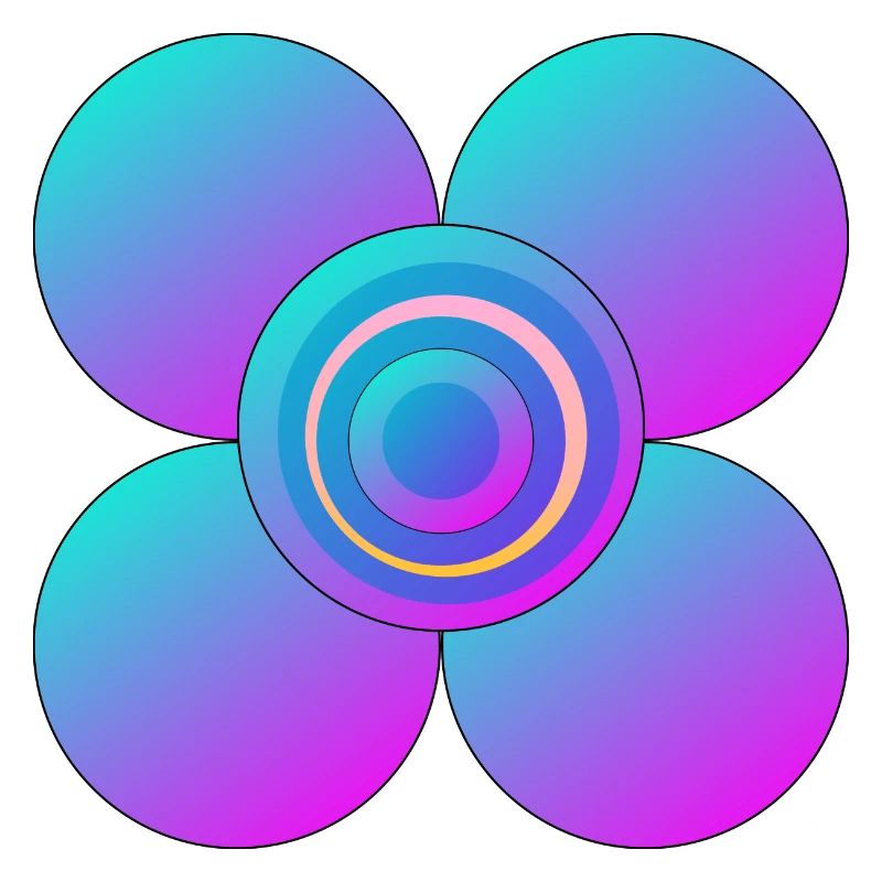 Fleur colorée