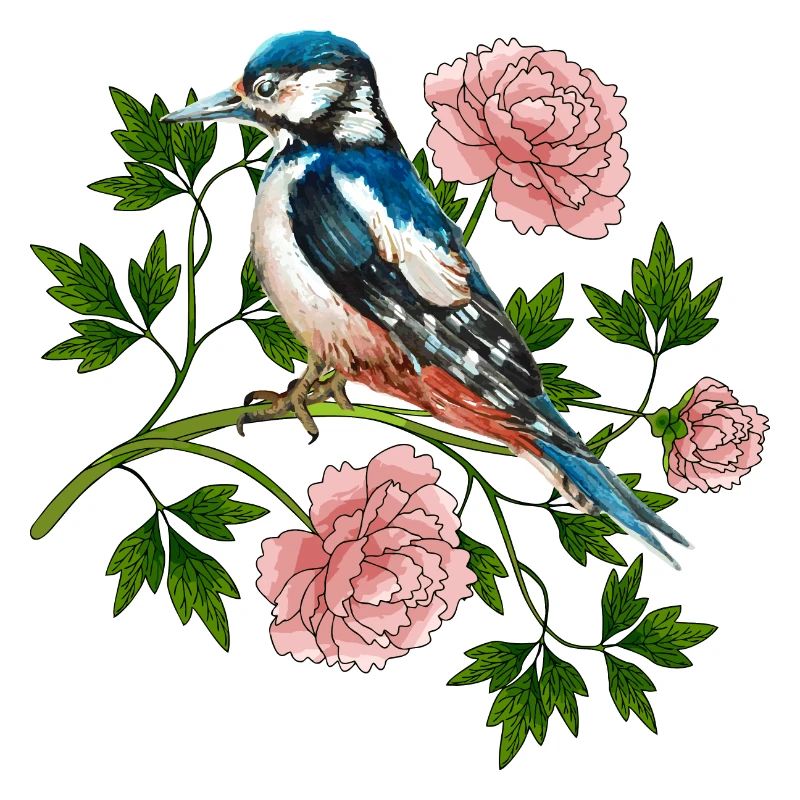 Bunter Vogel