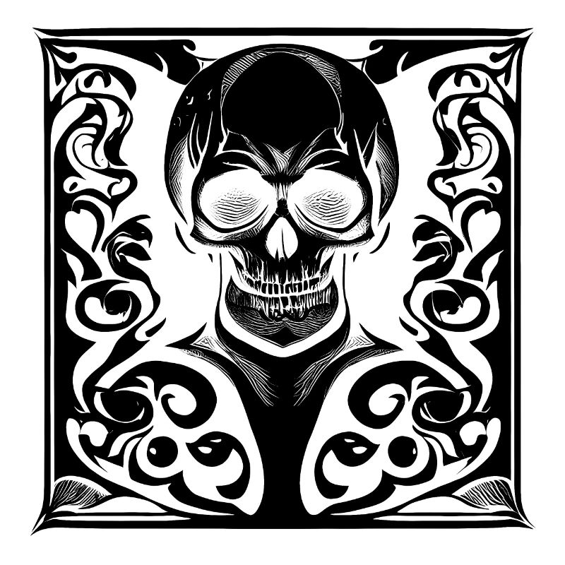 Halloween- oder Horror- Totenschädel