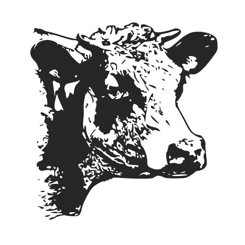 The cow's head