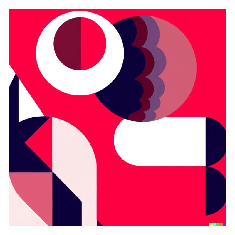 Formes géométriques dans différentes nuances d’une couleur