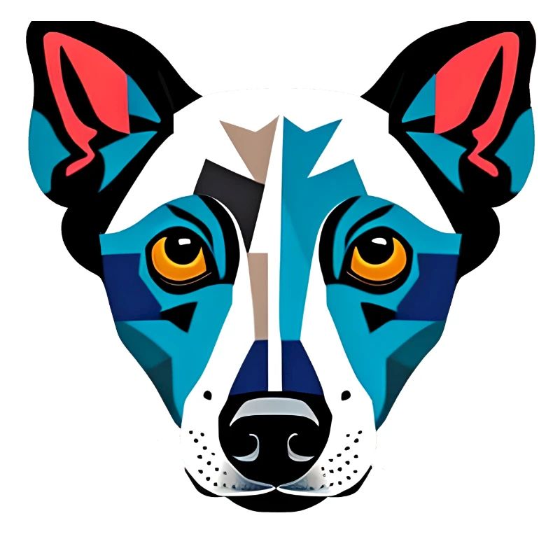 Dessin de chien moderne