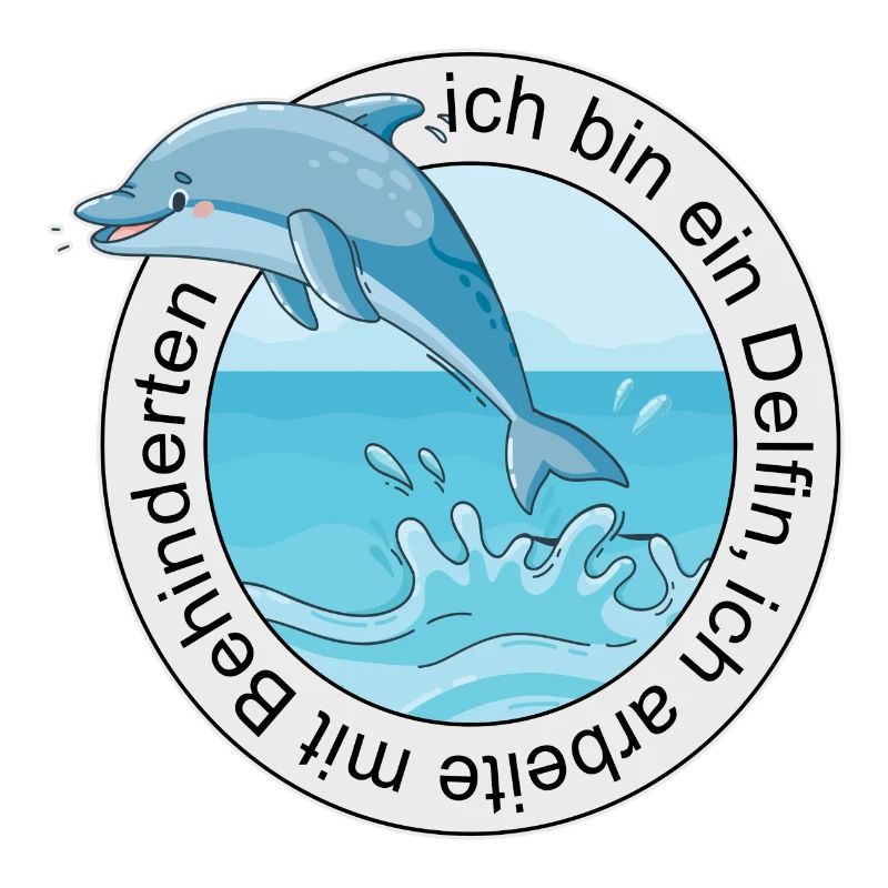 Ich bin ein Delfin, ich arbeite mit Behinderten