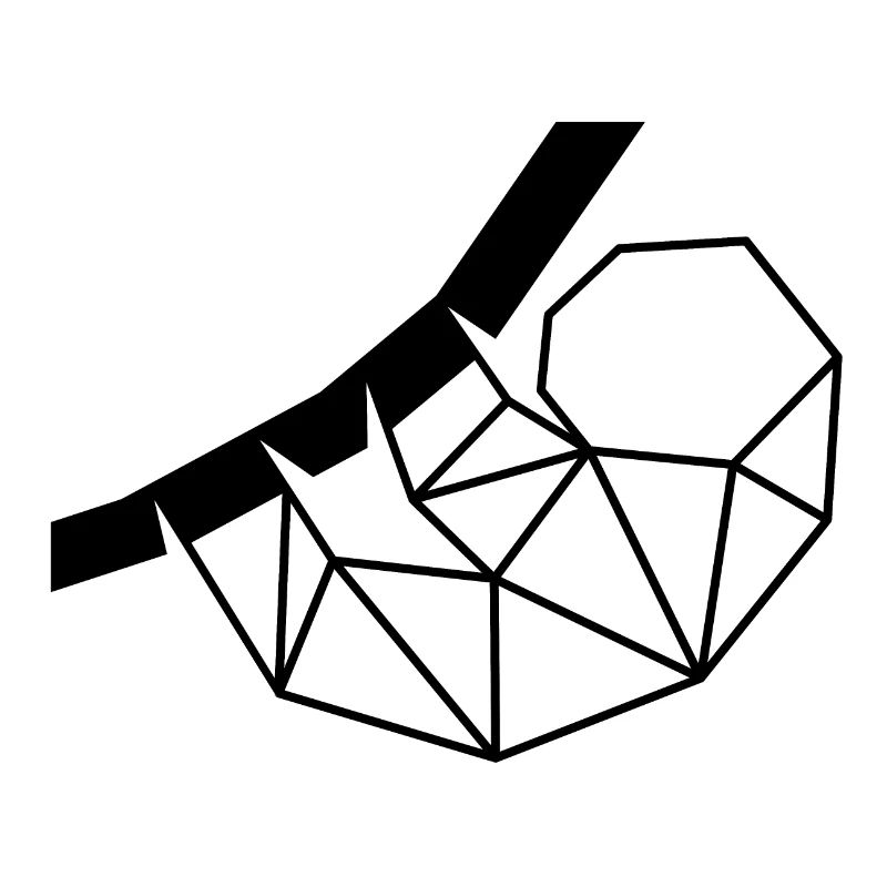 Faultierlogo schwarz