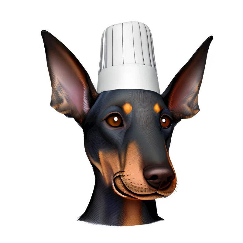 Dobermann Gastronom Hund Dobermannwelpe Köche