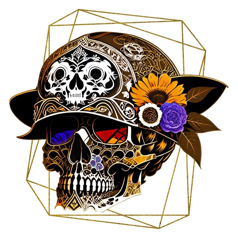 Skull mit Helm