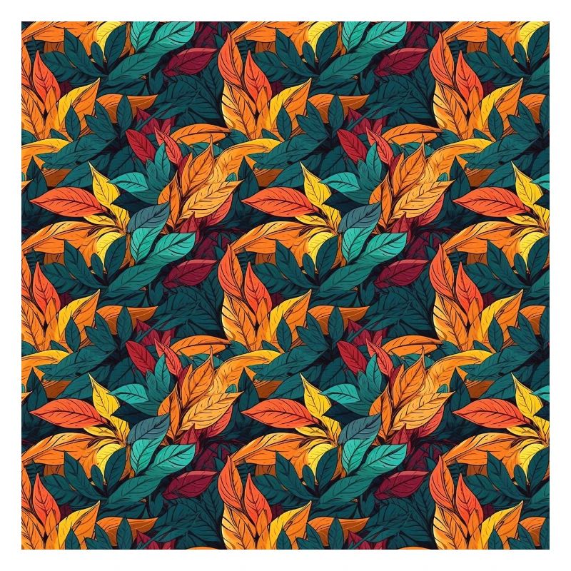 Leaves Seamless Pattern Leaf Foliage Nature Print