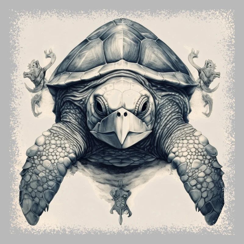 sea turtle diving wave birthday present idea