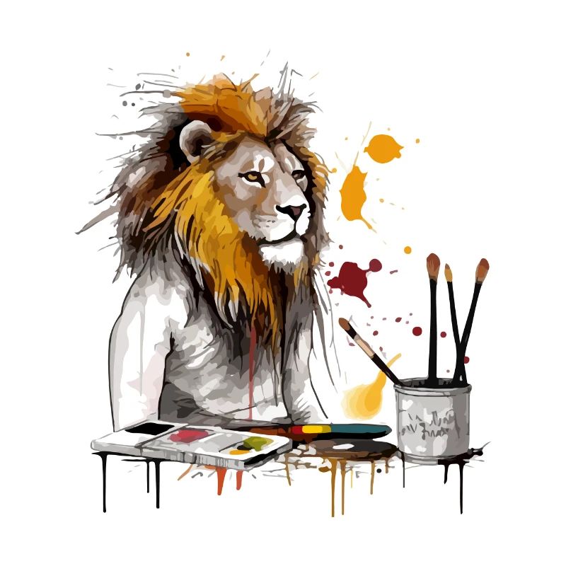 Leo the lion painter