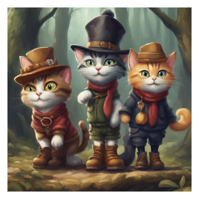 Katzen im Wald