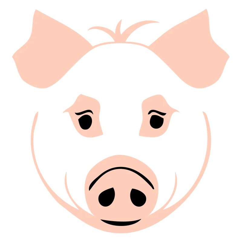 Pig in comic style