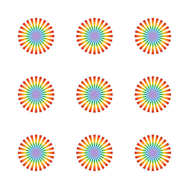 Regenbogen-Blumen