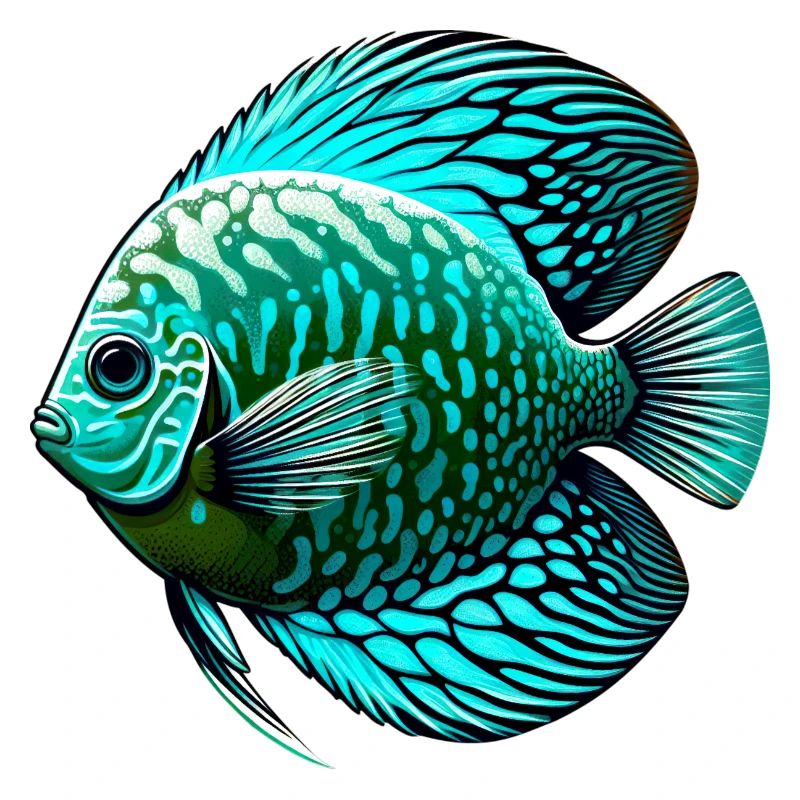 Diskusbuntbarsch Blau