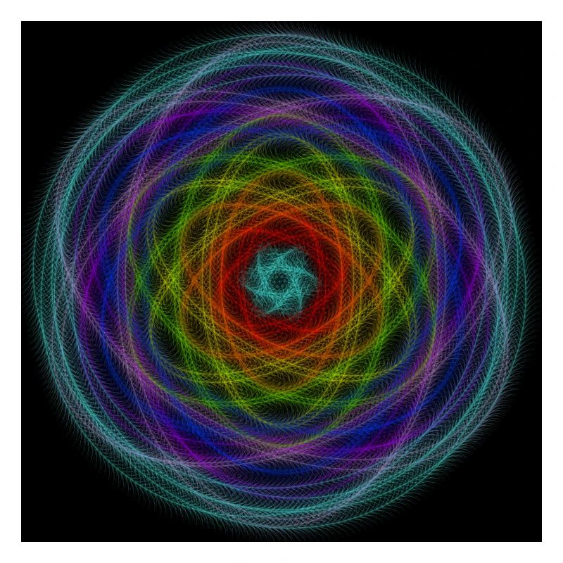 Hypnotischer Regenbogen