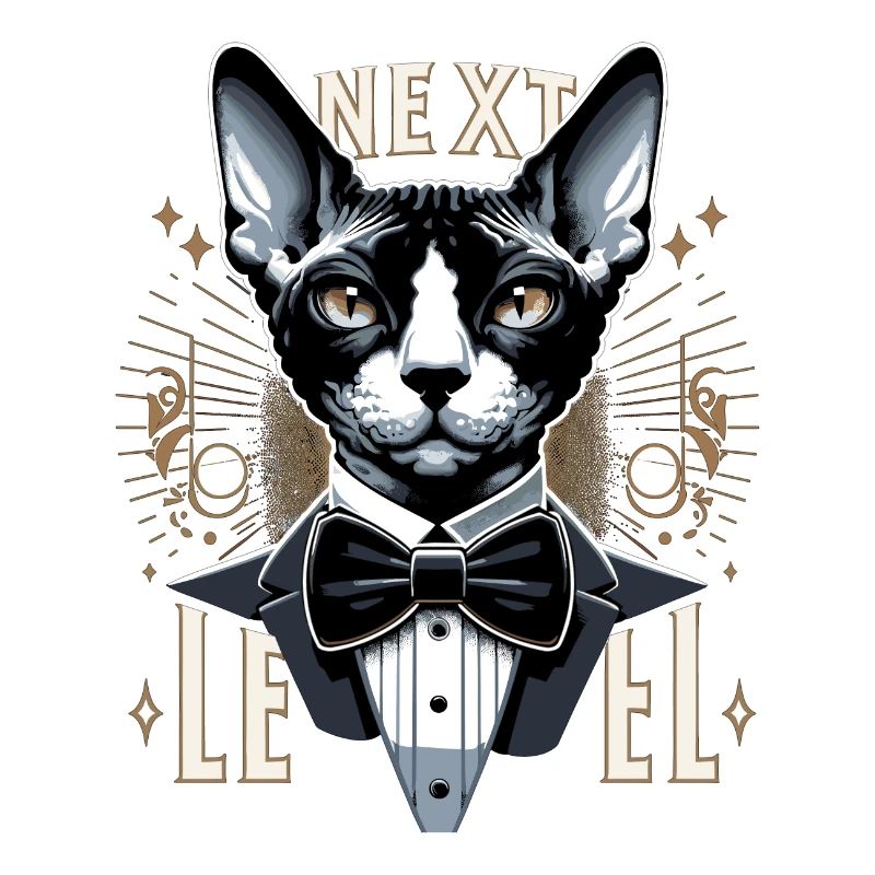 Cornish Rex Anzug Next Level Katze Geschenk