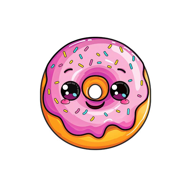 Beignet avec visage