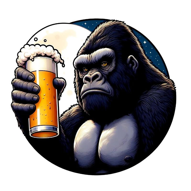 Bier und Big Monkey