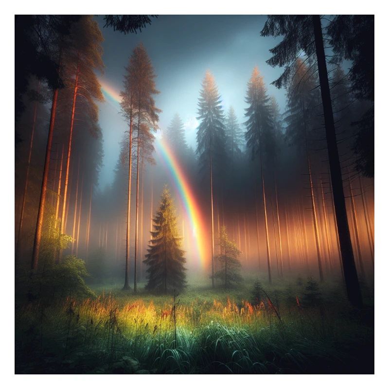 Regenbogen Wald