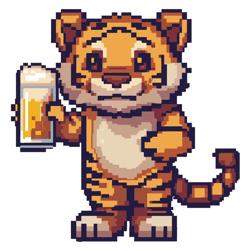 Tiger Pixel Bier