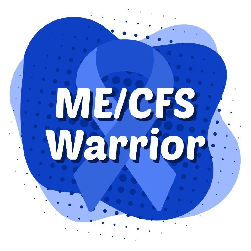 ME/CFS Warrior blaue Schleife