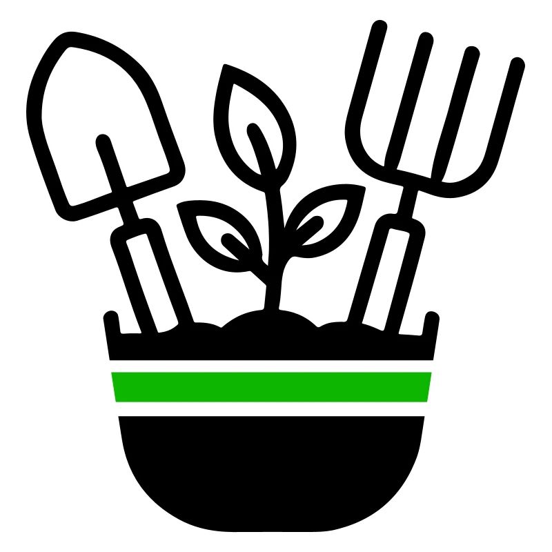 Gartenarbeit Gärtner Symbol