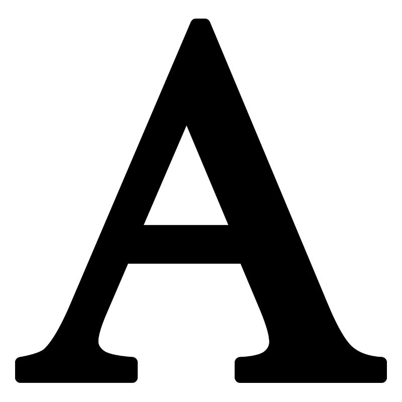 Buchstabe A - Übergröße