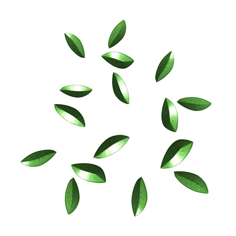 leaves glossy pattern sheet