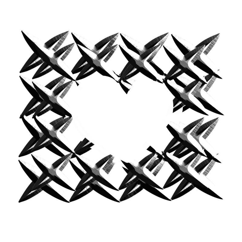 pattern cross net grey