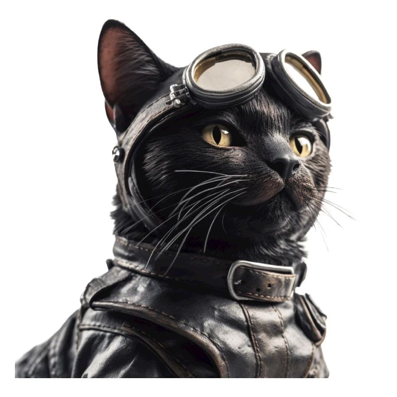 Katze Retro Pilot