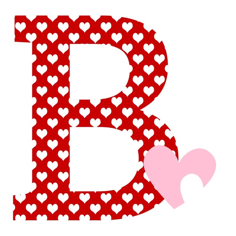 Buchstabe B Herz
