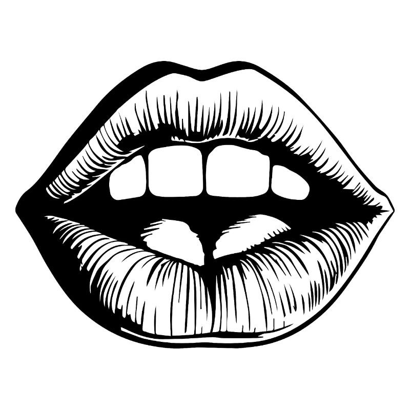 Lèvres, bouche, baisers lèvres