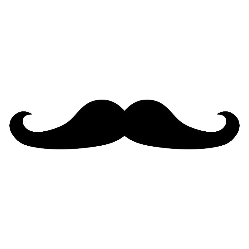 schwarzer Schnurrbart