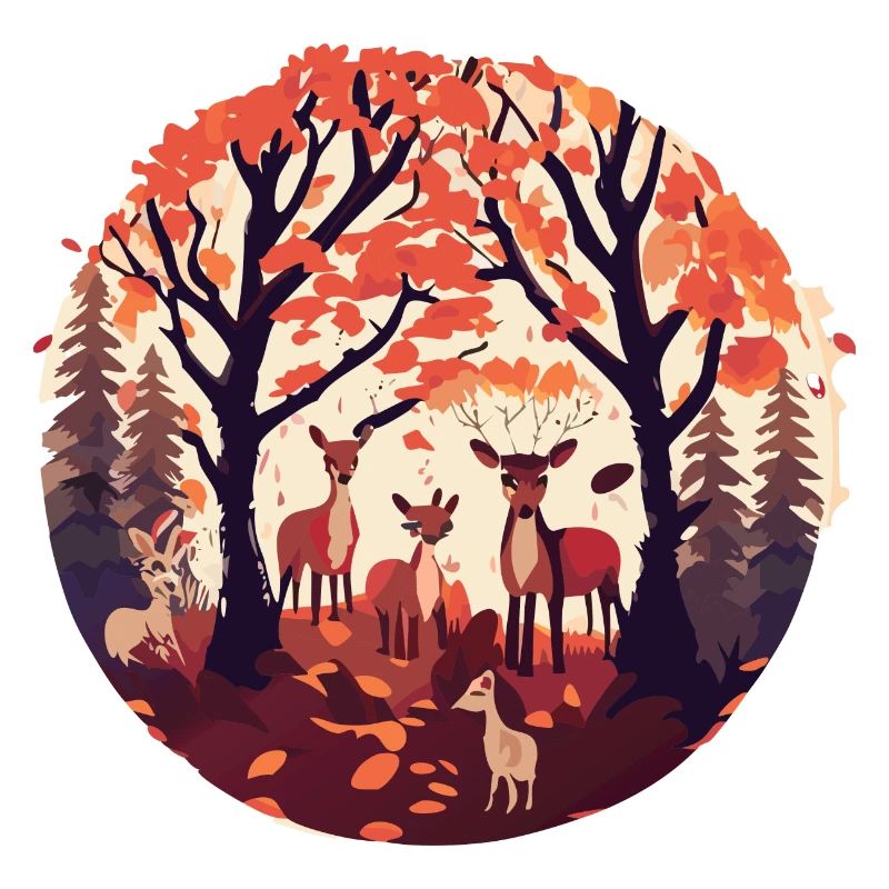 A Deer Family (Fall Collection #8)