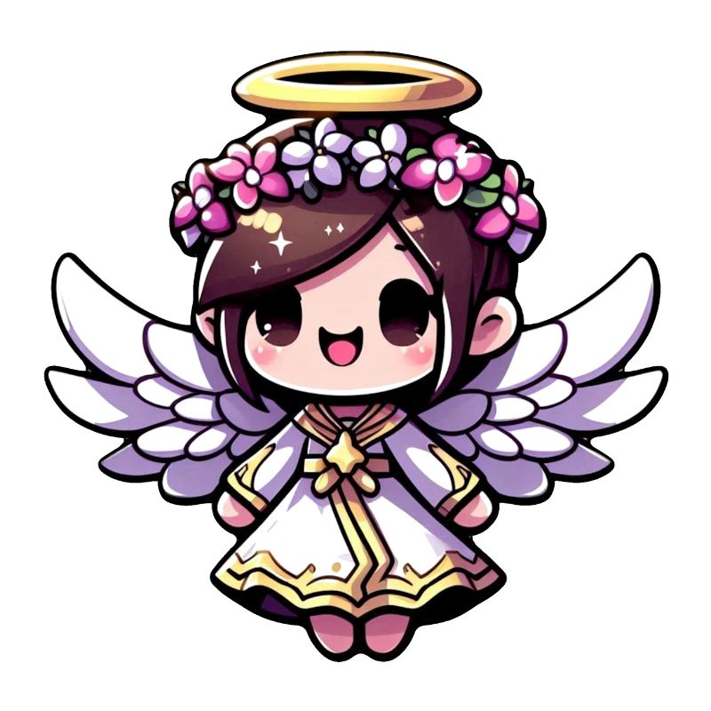 Ätherisches Engels-Chibi - Engel, niedlich, entzückend